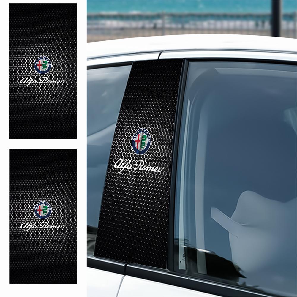 2026 Hot Alfa Romeo Car B-pillar Sticker Vinyl Waterproof DIY Auto door post decals For Alfa Romeo Giulietta GT 159 147 156 Brer
