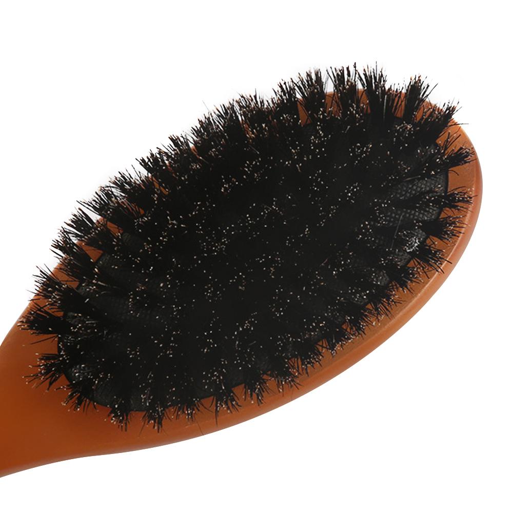 Natürliche Wildschweinborsten Bürste Kamm Antistatisch Oval Friseur Haarstyling Kamm Holz Damen Haarbürste
