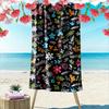 Colorful Floral Pattern Beach Towel Beach Towel Quick-drying for Travel Outdoor Sports Jogging Beach and Swimming