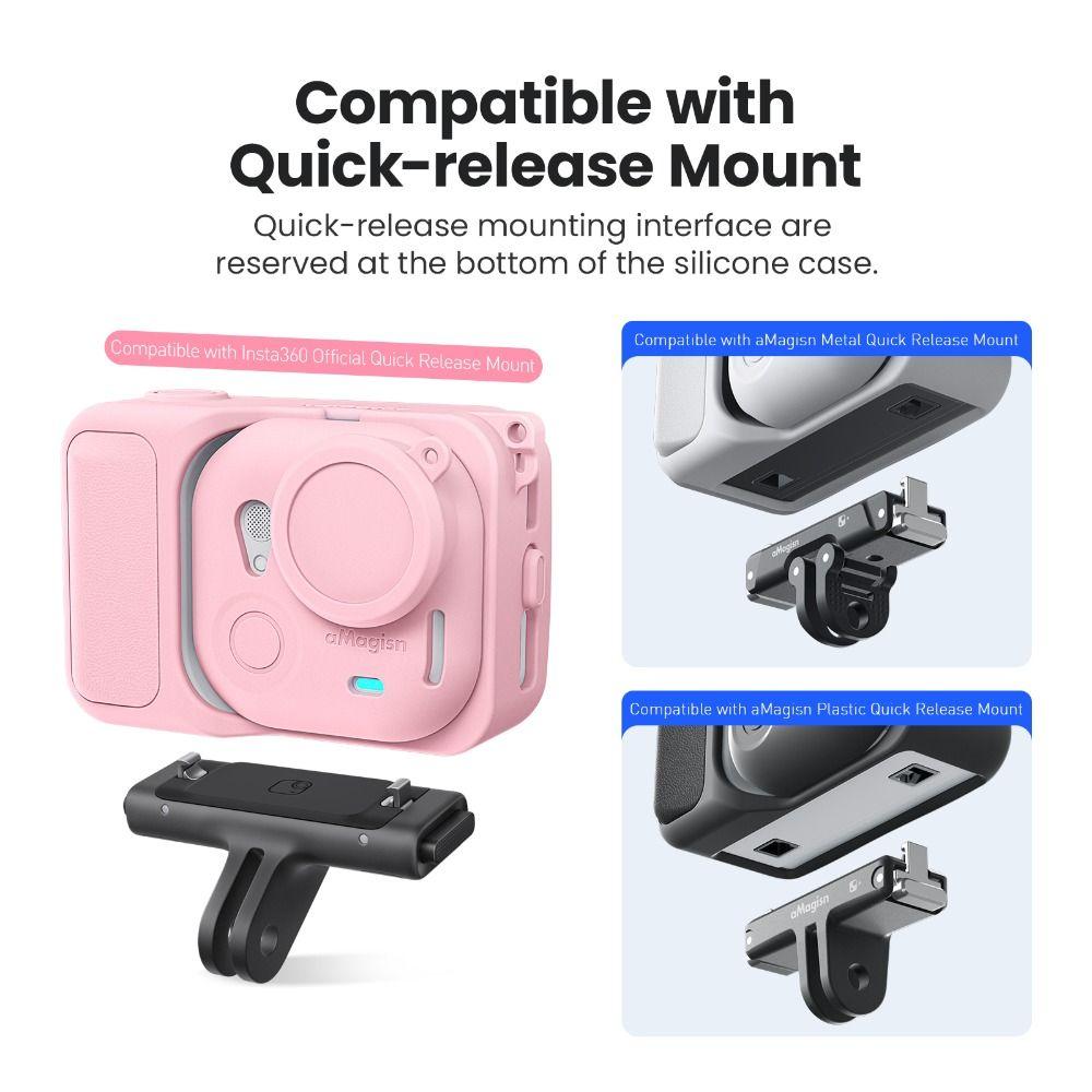 Kratzfeste Schutzhülle Silikon-Objektivkappe für Insta360 Go Ultra Action Kamera Zubehör