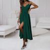 Women's Temperament Elegant Casual Solid Color Straps Dresses
