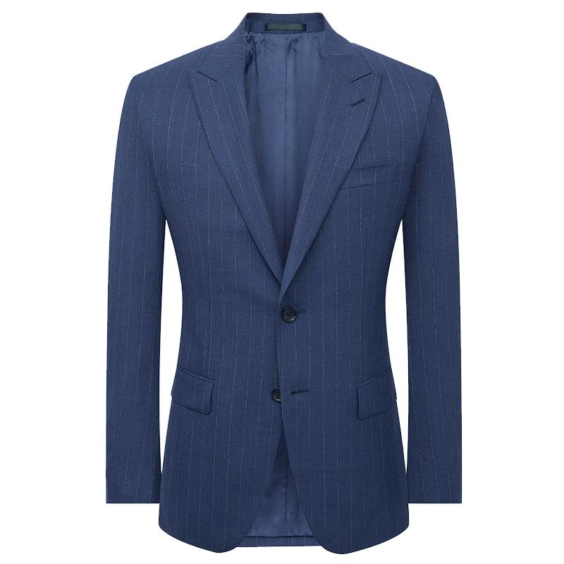 Мужской деловой шерстяной костюм-тройка в полоску Baoxiniao 50A