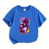 Kids Boys Girls 100% Cotton Crew Neck Short Sleeve T-Shirt, Cool Anime Hedgehog Game Themed Printed Casual Tees for Children Birthday Gift Daily Wear