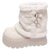 High-top Snow Boots for Women - New Style, Thickly Lined, Short Boots, Heightening Shoes, Cotton Shoes
