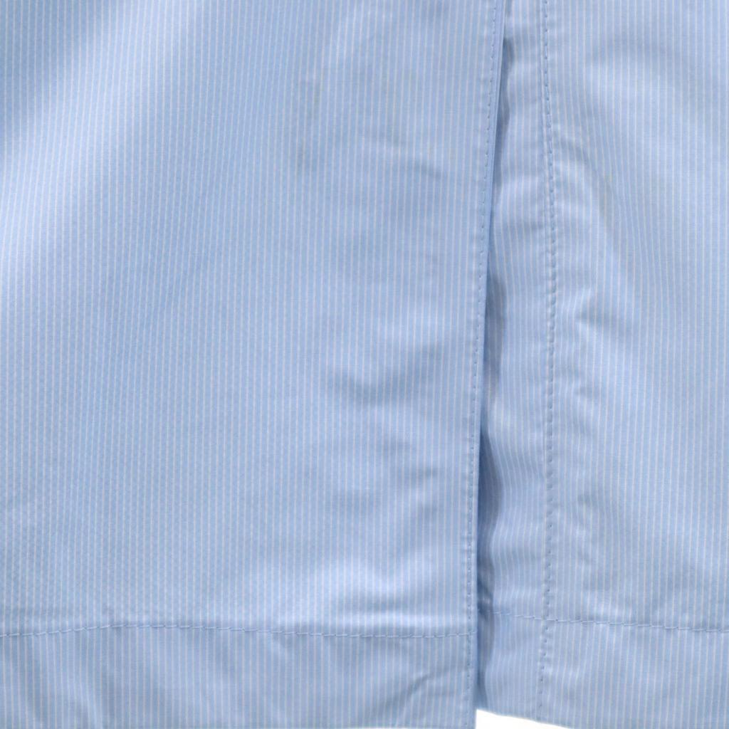 Columbia Striped Pattern Raincoat M Light Blue With Storage Bag Women Used