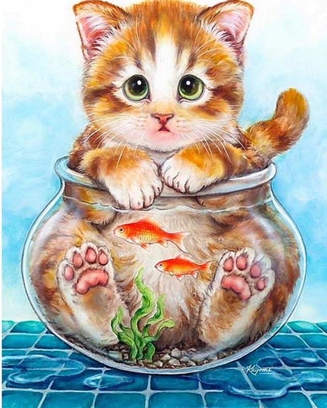 Diamond Painting Full Flower Tree Cat 5D DIY Diamond Embroidery Full Set Sale Animal Cross Stitch Rhinestones Mosaic Handicraft