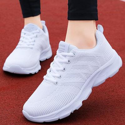 Women's Shoes Sports Shoes Women's Running Shoes All Black Mesh Breathable Casual Jogging Shoes Work Travel Shoes