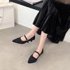 Fashion 2025 Sexy Pointed Toe Fashion Hot Seller High Heels Women Retro Suede Shoe Elegant Heel Shoes for Women Heels Single Shoes