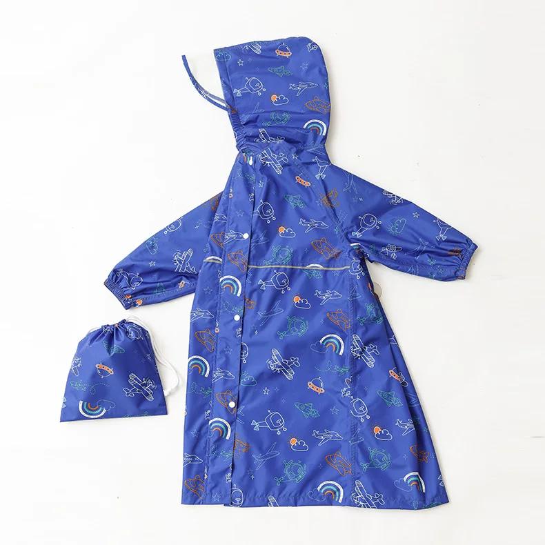 New 2024 Cartoon Thin Quick-Dry Breathable Children's Raincoat for Boys and Girls, Waterproof Poncho for Kindergarten and Elementary School Students