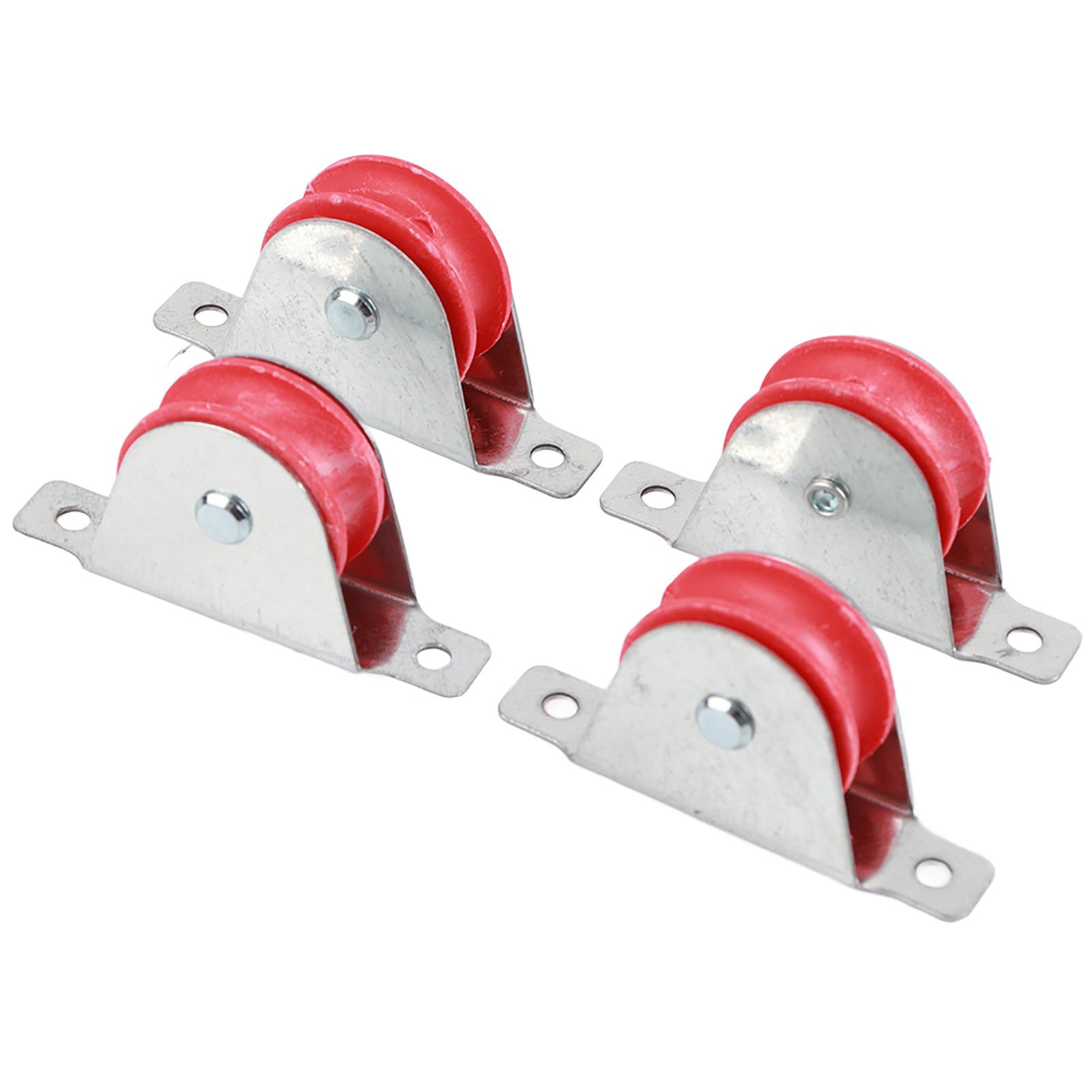 4 stuks   Ladder Katrolwielen Vervangingsonderdelen 4 cm Diameter Aluminiumlegering Kunststof Ladder Accessoires met Compacte Structuur voor sy Installatie