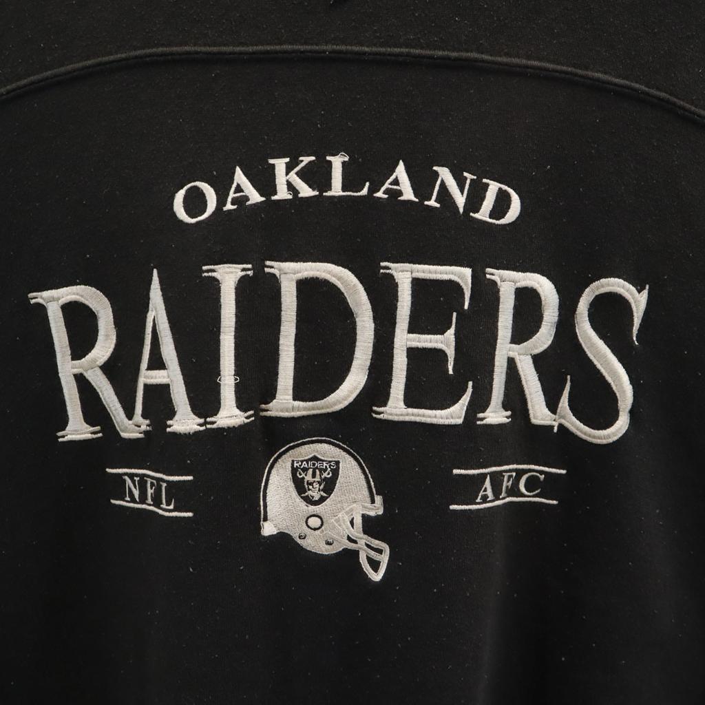 Lee SPORT 90s Old NFL Raiders Long Sleeve Sweat Trainer L Black Men's Used