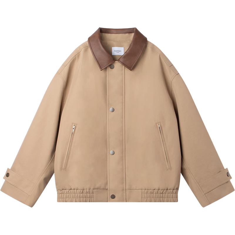 Mucmukn Barnes Diary Spring Retro Lapel Casual Jacket for Girls 130CM