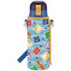 Skater Children's Stainless Steel Water Bottle, Direct Drinking, 470ml, Plarail, Child-friendly, Lightweight Type, Boys, Comes with Exclusive Cover, F