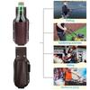 Holster de Ceinture en Cuir PU pour Bouteille de Bière avec Porte-Stylo Style Suspendu à la Ceinture Sac de Ceinture à Bière Sac de Ceinture en Cuir Portable pour Tasse