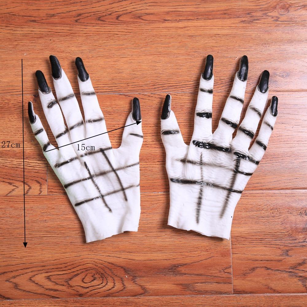 Halloween Horror Women's Ghost Gloves Party Costume Props