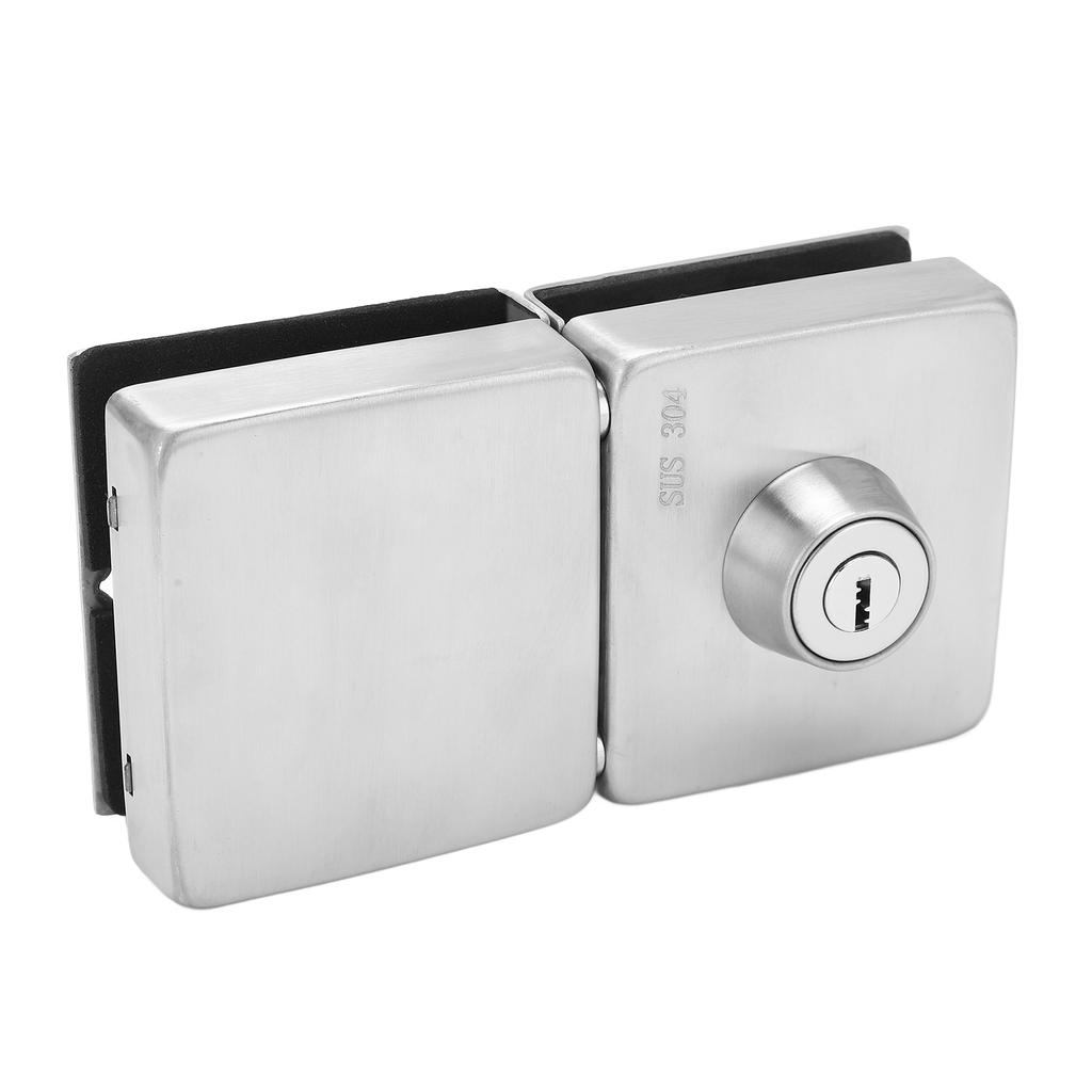 2PCS Push Sliding Gate Lock Corrosion Resistant Antioxidant Stainless Steel Frameless Glass Door