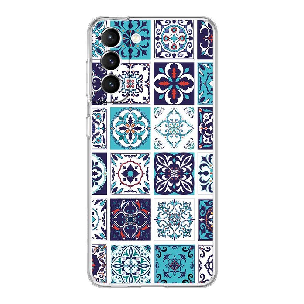 Mandala flower totem Clear Silicone Phone Case For Samsung Galaxy S23 S22 5G S20 Ultra S21 FE 5G S10E S9 S8 S10 Plus Soft Cover