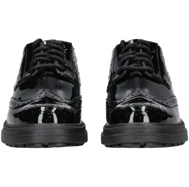 Women's Clarks Orinoco3 Derby Ankle Boots Black Leder