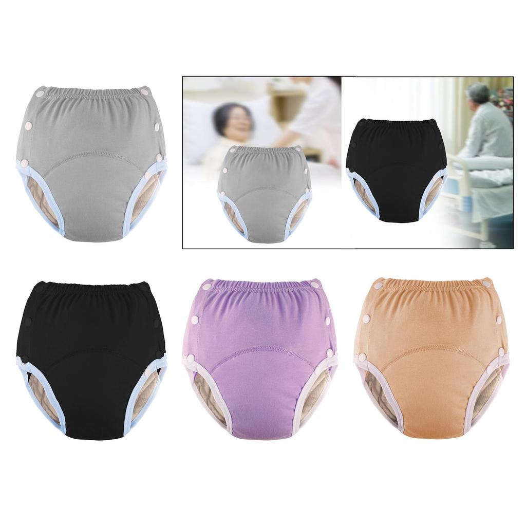 Adult Cloth Diaper Washable Nappy Cover Breathable Lining Incontinence Underwear Quick to Dry for