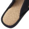 zenHome Jute Hemp Thong Room Room Fits Tatami Solid Sizes Slippers, Sandals, Shoes, Mats, Color, Unisex, Black, 26.5-28cm