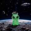 2/3/8 Stück Einzigartige Schrullige Leuchtende Harz Alien Schlüsselanhänger Leuchten im Dunkeln für Handy-Lanyard Taschenanhänger Lustige Anhänger DIY Dekoration