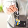 ABOOFAN Set of 2 Volleyball Keychains, Alloy Leather Bag Charms, Keychains, Perfect Gifts for Sports Fans