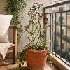Unique Garden Stakes 11.8 Inch Plant Trellis for Climbing Plants, Elegant Lady Metal Gifts Friends Trellis, Decorative Flower Support Outdoor