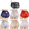 Pánské sexy krajkové kalhotky Spodní prádlo se středním pasem Transparetní Prodyšné spodní prádlo boxerky Potisk Hombre Shorts Spodní prádlo pro muže