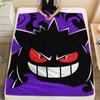 Gengar Pokémon Pattern Flannel Blanket, High Quality Comfortable for All Seasons, Home Decor, Warmth and Comfort, Perfect for Gifts.