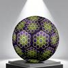 1pc Hexagonal Neon Grid Themed Soccer Ball, Size 5, Lightweight PVC Material, Outdoor Training Soccer Ball Gift. q62256