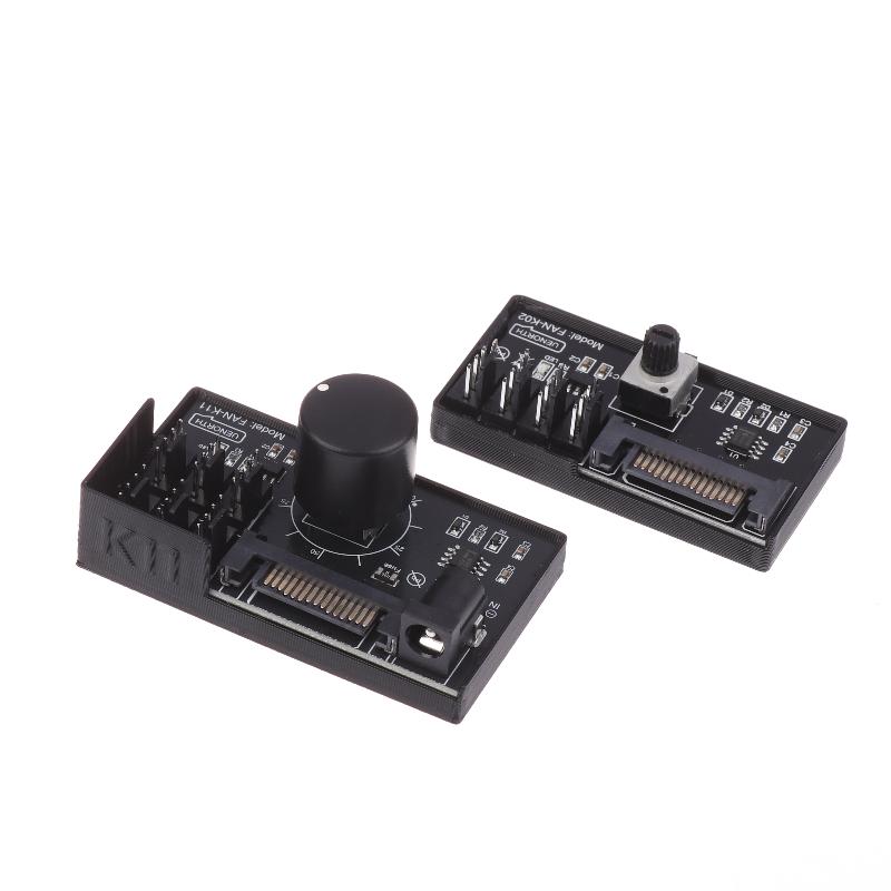 Pwm Fan Speed Controller Sata Dc Power On 4Pin Fan Governor Nas Server Fan Speed Regulator 4-Way 6-Way Pwm Fan Hub Control