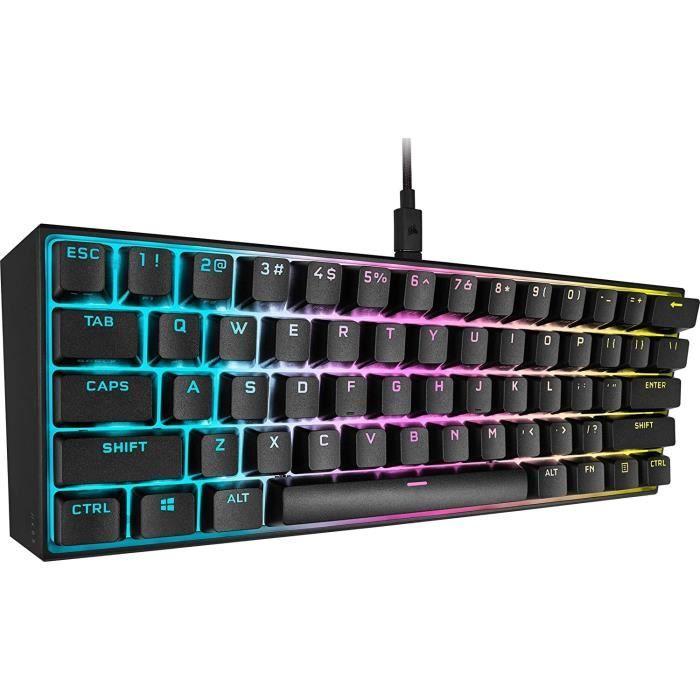 CORSAIR Clavier gamer K65 Mini MX Red (CH-9194010-FR)