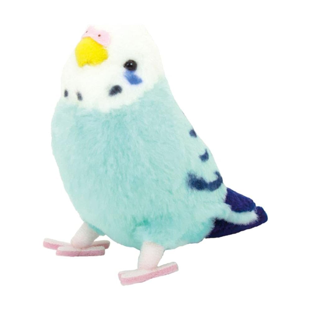 Yoshitoku Kotori no Ne Blue Budgerigar Plush Toy 180090