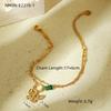 GEMCHIC Women's 18K Gold Plated Stainless Steel Natural Stone Freshwater Pearl Design Geometric Handmade Bracelet