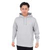 Champion Basic Long Sleeve Fleece Hoodie with Embroidered Oxford Gray Men's Logo, (Size 70) C3-W101Z