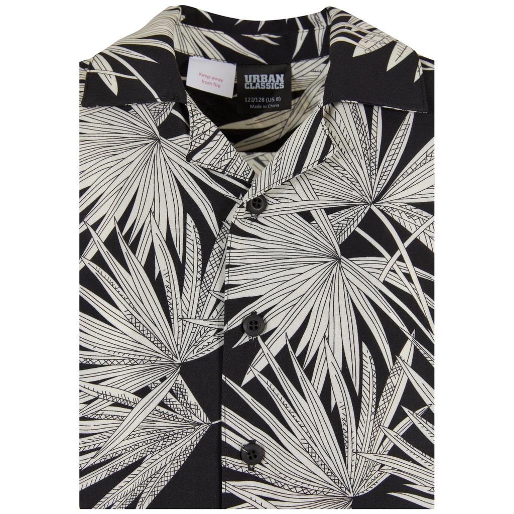 Urban Classics Childrens/Kids Frond Resort Leaf Print Shirt