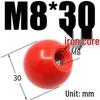Bakelite Handle Plastic Round Ball Lever with Red Copper Core and Black Iron Core, M4-M16