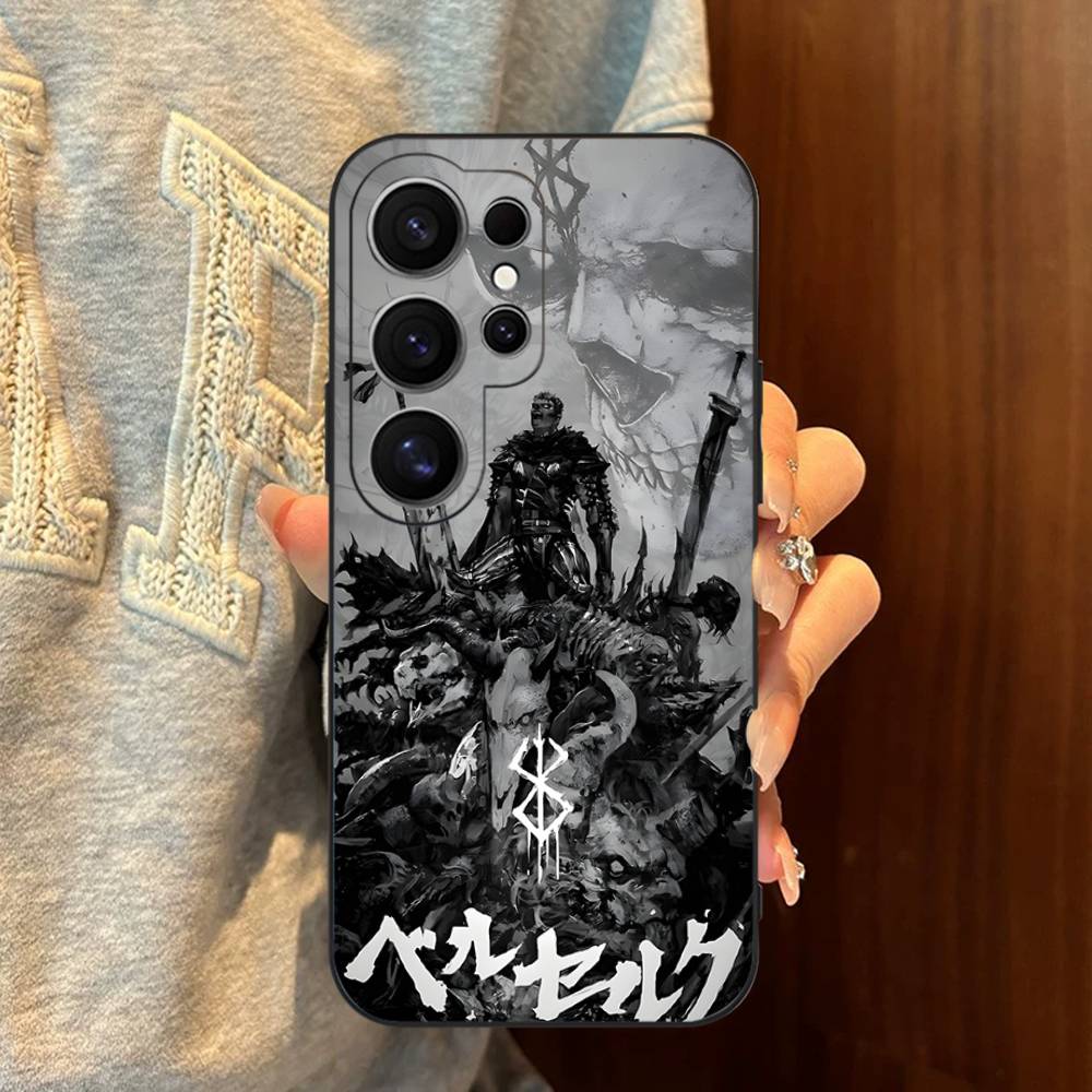 Comic Cool Berserk Phone Case For Samsung S 24 Fe 25 Ultra Plus 20 Lite 21 30 22 23 24 22 Ultra 5G Fundas