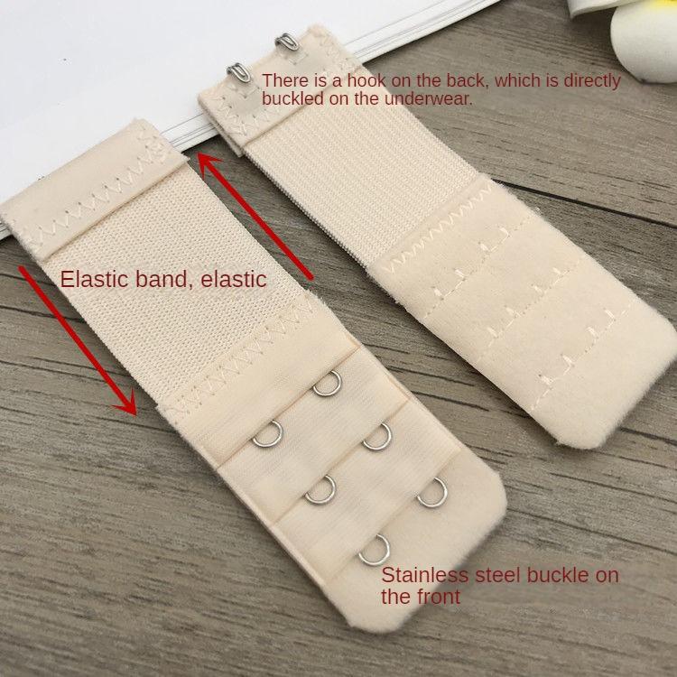 Elastic Elastic Small Two Breasted Underwear Extension Buckle Bra Extender Hook and Eye Closure Breasted Three Rows 2 Buckle Extension Buckle