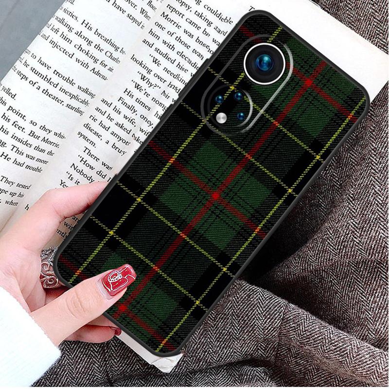 Clan Stewart Dress Tartan Plaid Case For Honor Magic 8 6 7 Lite Honor 400 200 Pro 50 70 90 X8c X8b X9a X9c X9b X9d Win Cover