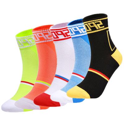 Professionelle Sport-Fahrradsocken für Männer/Frauen, atmungsaktiv, für Laufmarathon, Outdoor-Fitness, Reisen, Wandern, Crew-Socken