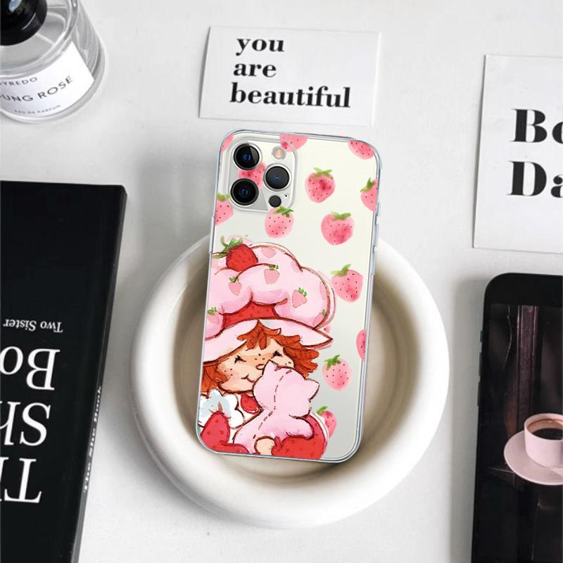Strawberry Shortcake Phone Case For iPhone 16 15 14 11 12 13 Mini Pro XS Max Cover 6 7 8 Plus X Funda Shell