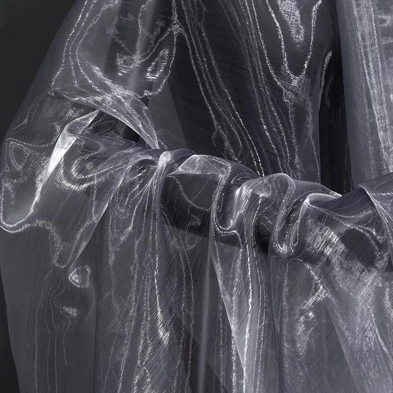 100x150cm Gradient Flashing Colorful Organza Tull Fabric for Designer Styling Shiny Dress Clothes Accessories Stage Decor