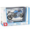 Bburago 1/18 Scale Suzuki GSX-R 1000 2021 Blue / Motorcycle Diecast Model Car Finished Product 18-51088