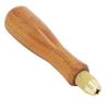 Small File Handle Wood File Handle Fine Polished Rustproof Professional Compact with Strong Metal Collars for File Cutting Tool