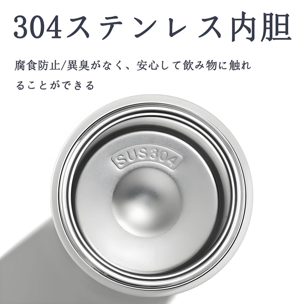 IOLOYU 500ml Stainless Steel Water Bottle, Heat-Resistant, Stylish Thermos, Insulated, Easy-to-Wash, with Handle, Stylish, Lightweight,