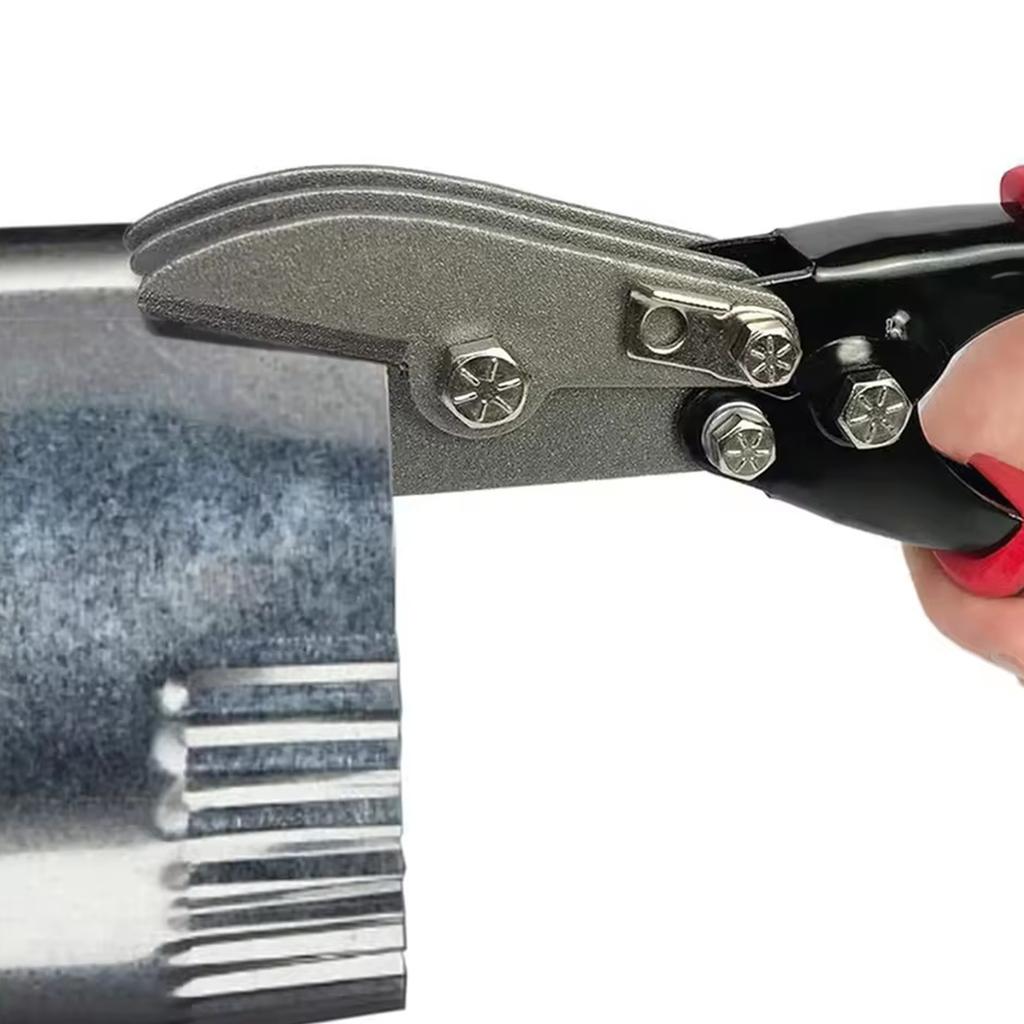 5 Klingen Blechfalzwerkzeug Stahl Ergonomischer Rutschfester Griff Für Dachrinnenrohrsysteme Sicheres Verriegelungsdesign