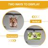 2Pcs Car Picture Holder ,Acrylic Magnetic Car Visor Photo Clip For 3" & 4" Photos - With Safe Driving & Love Messages Stickers, Meaningful Car