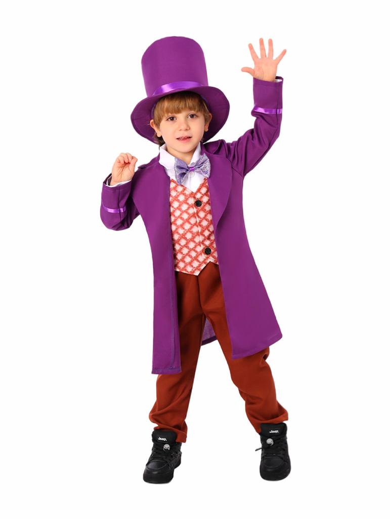 Willy Wonka Halloweenkostuum voor kinderen - Charlie and the Chocolate Factory Cosplay