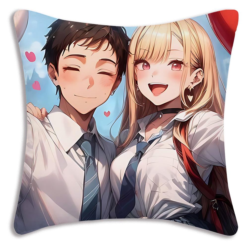 Pillow Cartoon Alya Sometimes Hides Her Feelings In Russian Sofa Decorative Home Double-Sided Printing Short Plush Cushion Cover